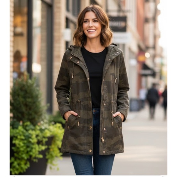 Kensie Jackets & Blazers - Kensie Camouflage Hooded Women's Jacket
